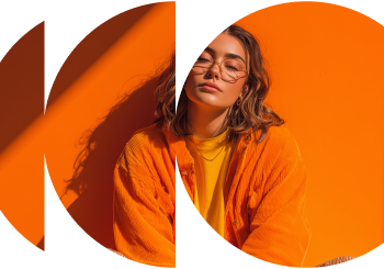 Photoshoot for a mental health brand showcasing a young person