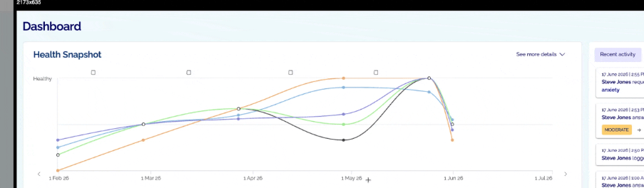 Innowell Give input — completing the summary assessment together with a client in session